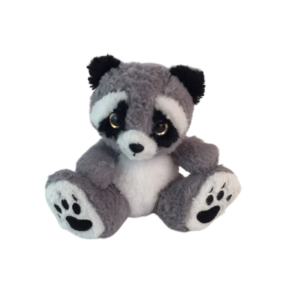 RBI Ron Banafato Raccoon Plush 7in Gray Black Forest Animal Stuffed Toy